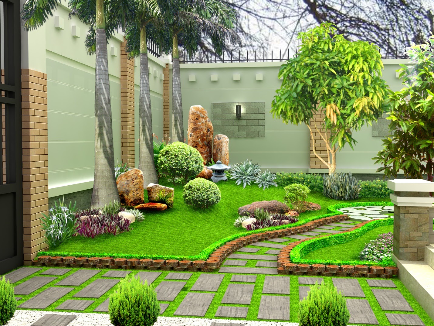 Thiết kế cảnh quan sân vườn nhà bạn phù hợp phong thủy